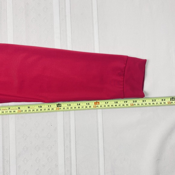 Adidas Pink Track Jacket Womens Large Climalite Full Zip 3 Stripe Activewear - Picture 14 of 15